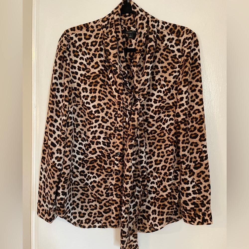 Cheetah print blouse